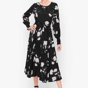 Talbots floral long sleeve dress